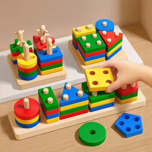 Montessori Ahşap Bloklar