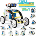 13’ü 1 Arada Güneş Enerjili Robot STEM Kendin Yap Seti