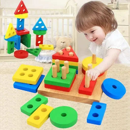 Montessori Ahşap Bloklar