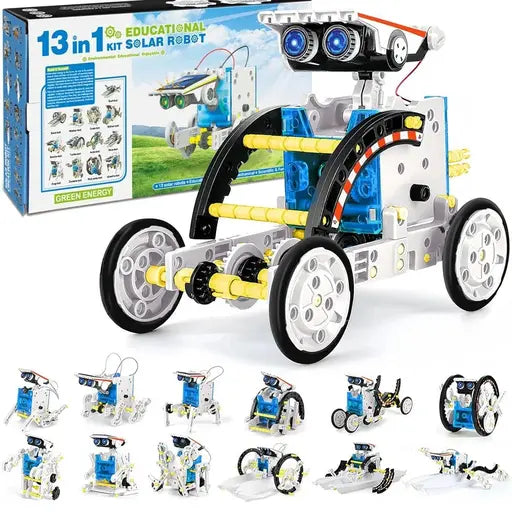 13’ü 1 Arada Güneş Enerjili Robot STEM Kendin Yap Seti